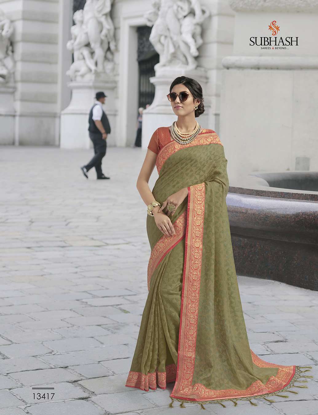 VINTAGE VOL-9 BY SUBHASH SAREES 13401 TO 13428 SERIES INDIAN TRADITIONAL WEAR COLLECTION BEAUTIFUL STYLISH FANCY COLORFUL PARTY WEAR & OCCASIONAL WEAR COTTON/SATIN/BRASSO SAREES AT WHOLESALE PRICE
