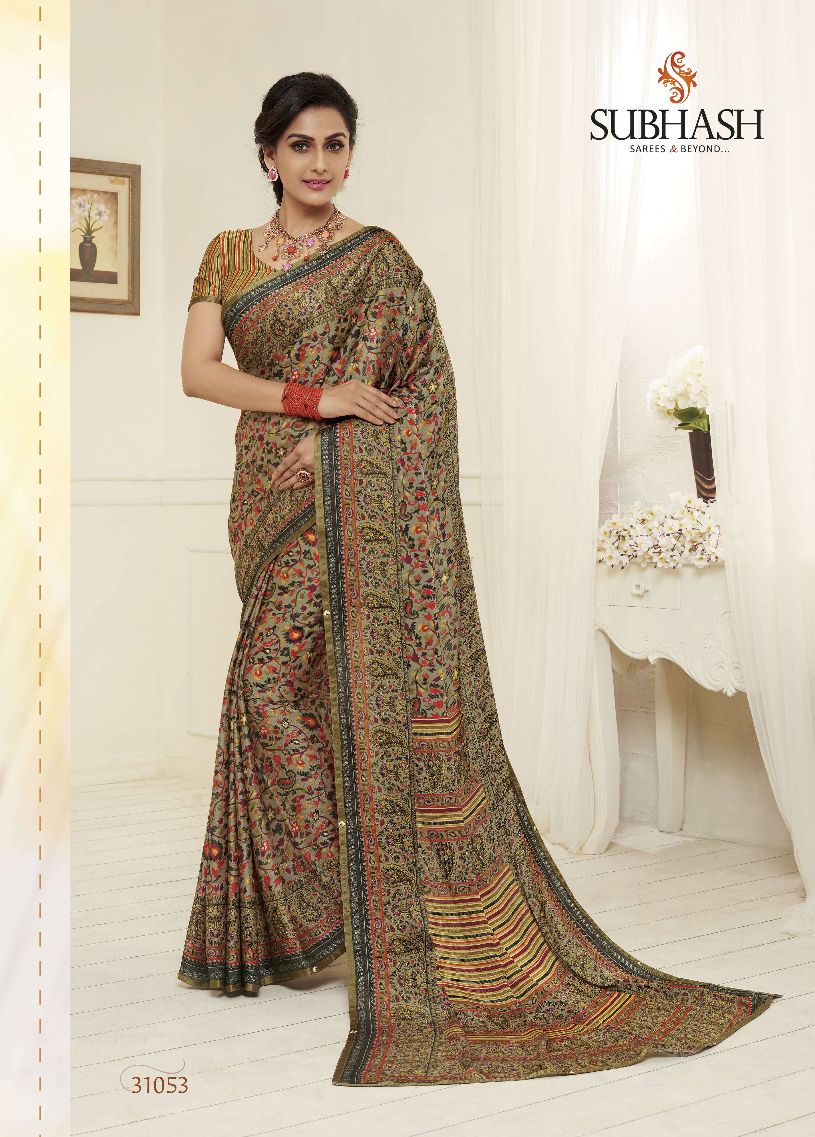 PRINTONIC VOL-3 BY SUBHASH SAREES 31051 TO 31066 SERIES INDIAN TRADITIONAL WEAR COLLECTION BEAUTIFUL STYLISH FANCY COLORFUL PARTY WEAR & OCCASIONAL WEAR GEORGETTE/SATIN GEORGETTE SAREES AT WHOLESALE PRICE