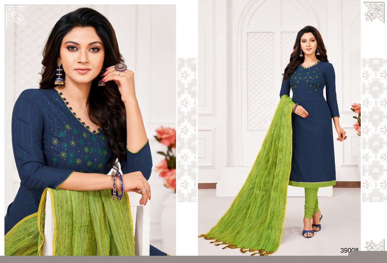 APPLE VOL-3 BY KAPIL TEX 39001 TO 39012 SERIES BEAUTIFUL COLORFUL STYLISH FANCY CASUAL WEAR & ETHNIC WEAR & READY TO WEAR SOUTH COTTON DRESSES AT WHOLESALE PRICE