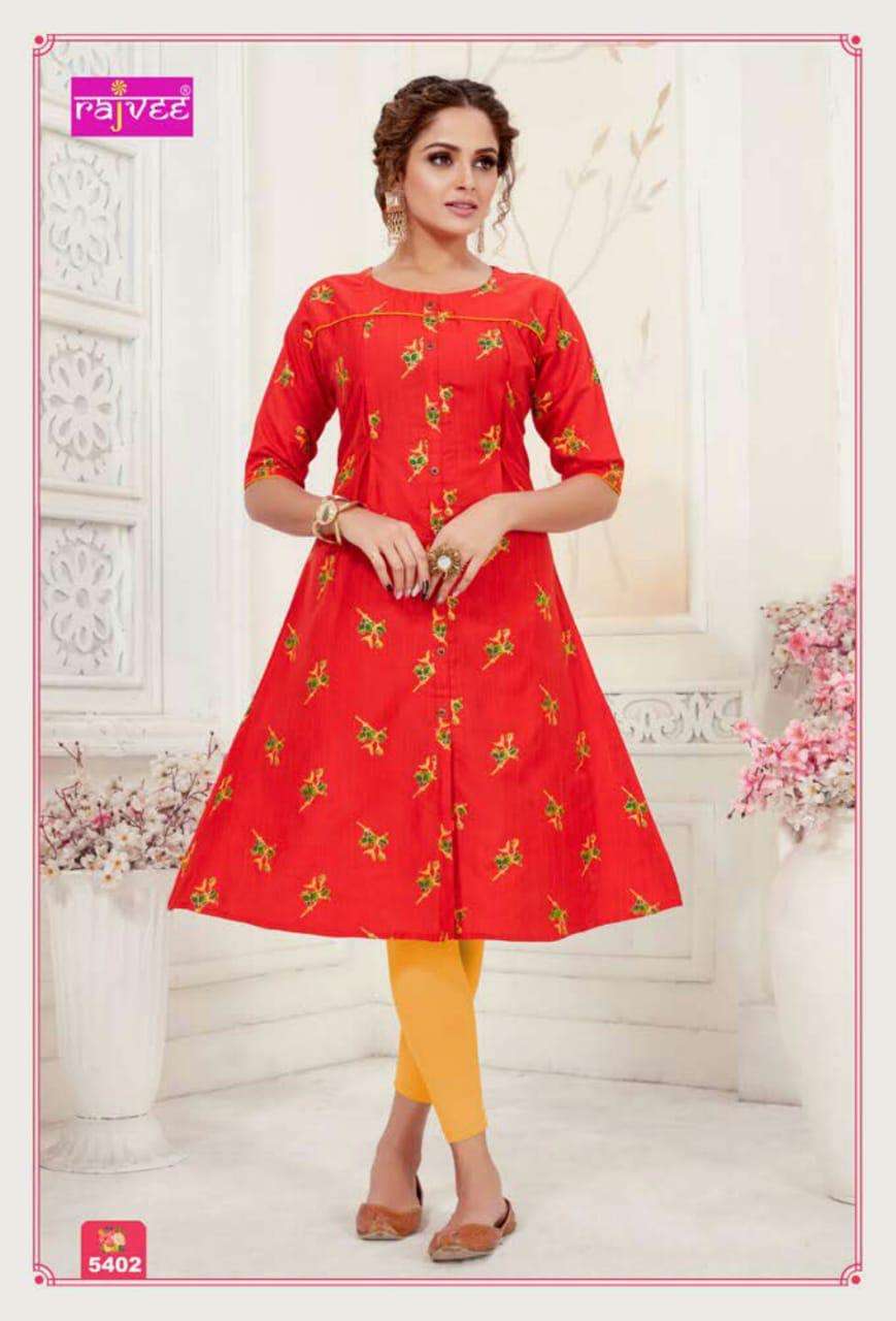 ASHMITA BY RAJVEE 1001 TO 1008 SERIES BEAUTIFUL STYLISH COLORFUL FANCY PARTY WEAR & ETHNIC WEAR & READY TO WEAR SLUB SILK KURTIS AT WHOLESALE PRICE