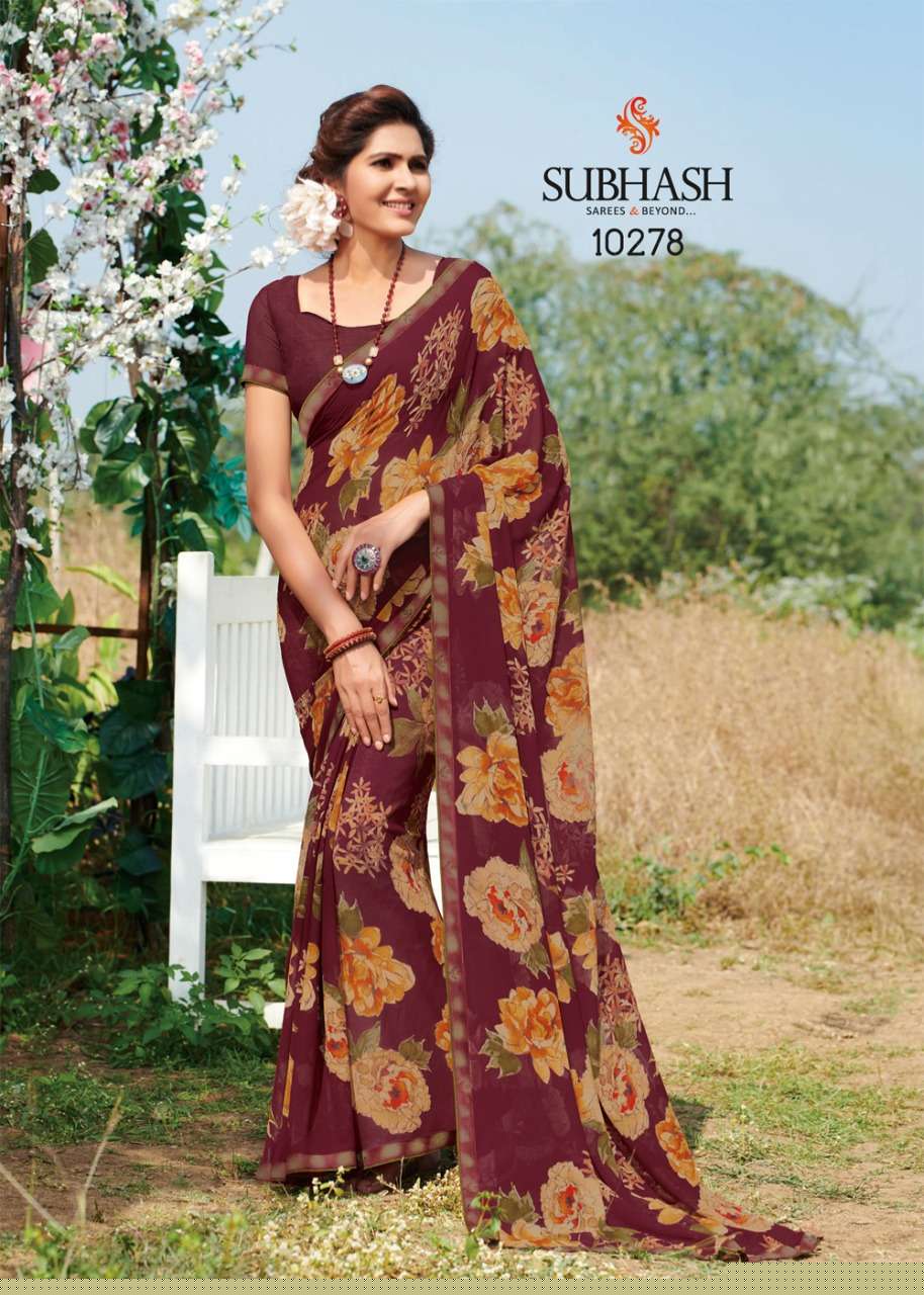 GAURI VOL-2 BY SUBHASH SAREES 10271 TO 10294 SERIES INDIAN TRADITIONAL WEAR COLLECTION BEAUTIFUL STYLISH FANCY COLORFUL PARTY WEAR & OCCASIONAL WEAR HEAVY GEORGETTE SAREES AT WHOLESALE PRICE