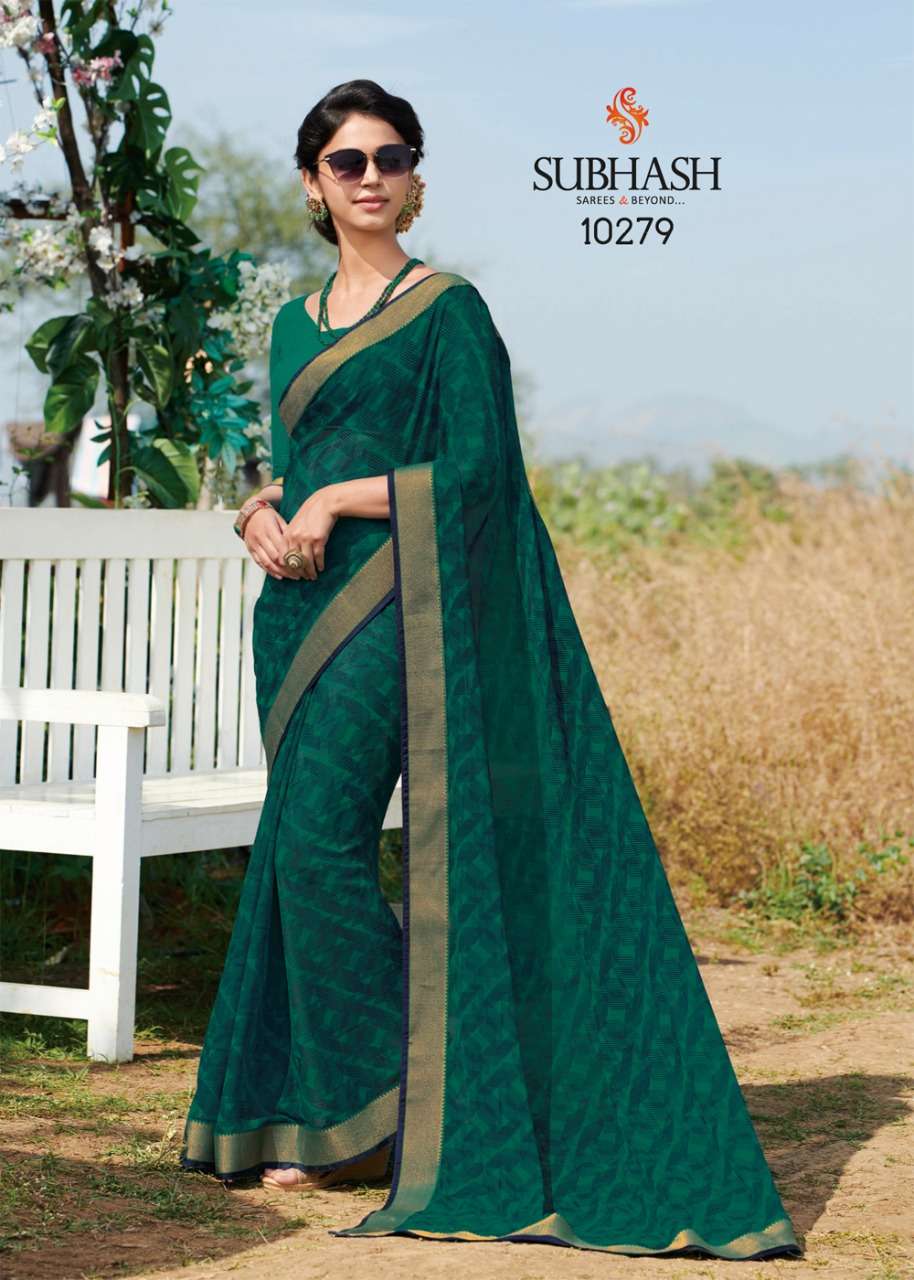 GAURI VOL-2 BY SUBHASH SAREES 10271 TO 10294 SERIES INDIAN TRADITIONAL WEAR COLLECTION BEAUTIFUL STYLISH FANCY COLORFUL PARTY WEAR & OCCASIONAL WEAR HEAVY GEORGETTE SAREES AT WHOLESALE PRICE