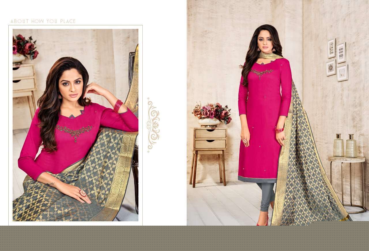 LIFE LINE BY KAPIL TEX 42001 TO 42012 SERIES BEAUTIFUL PATIYALA SUITS STYLISH FANCY COLORFUL PARTY WEAR & OCCASIONAL WEAR LONG SLUB WITH HANDWORK PRINTED DRESSES AT WHOLESALE PRICE