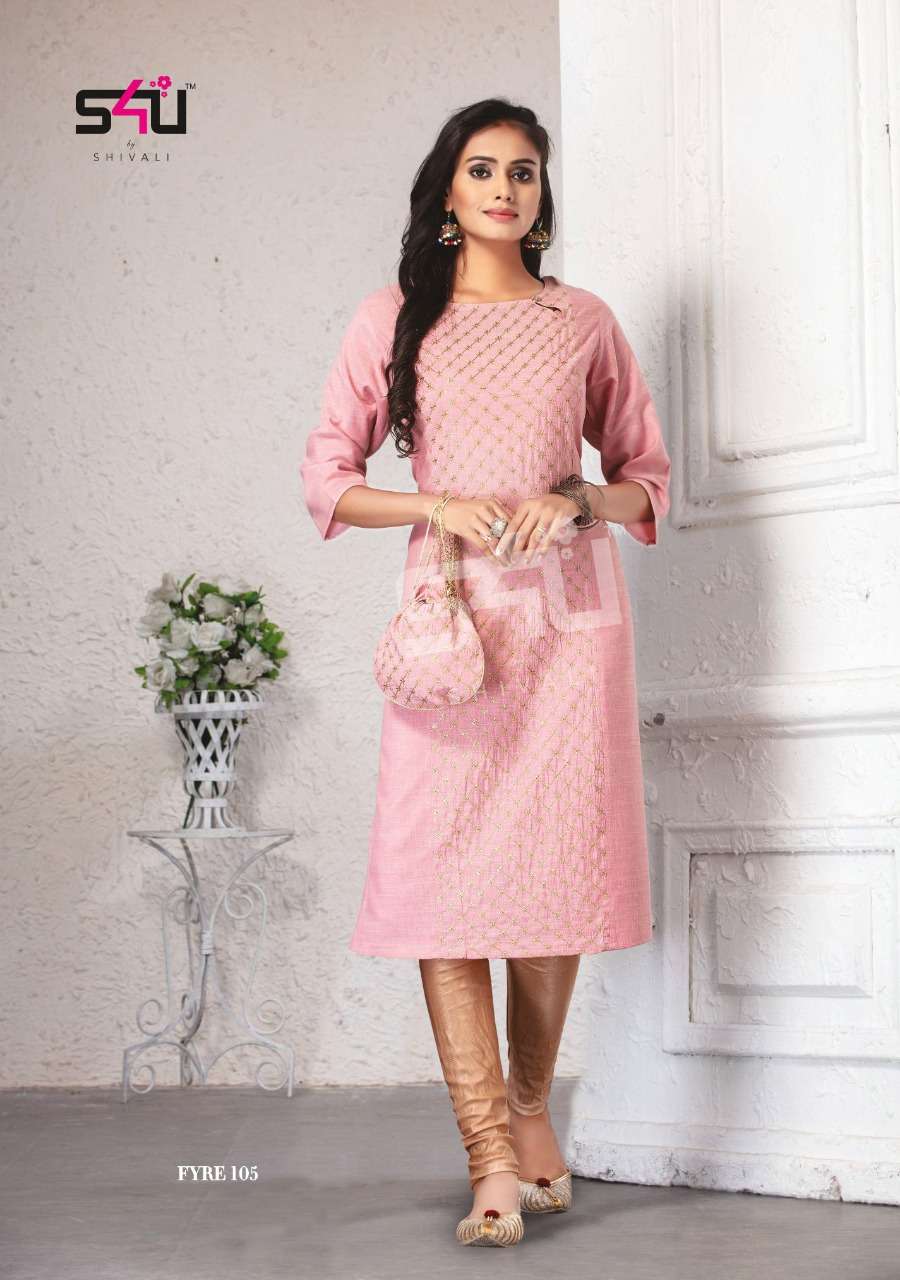 FYRE NX BY S4U FASHION BEAUTIFUL STYLISH FANCY COLORFUL CASUAL WEAR & ETHNIC WEAR & READY TO WEAR FANCY PRINTED KURTIS AT WHOLESALE PRICE