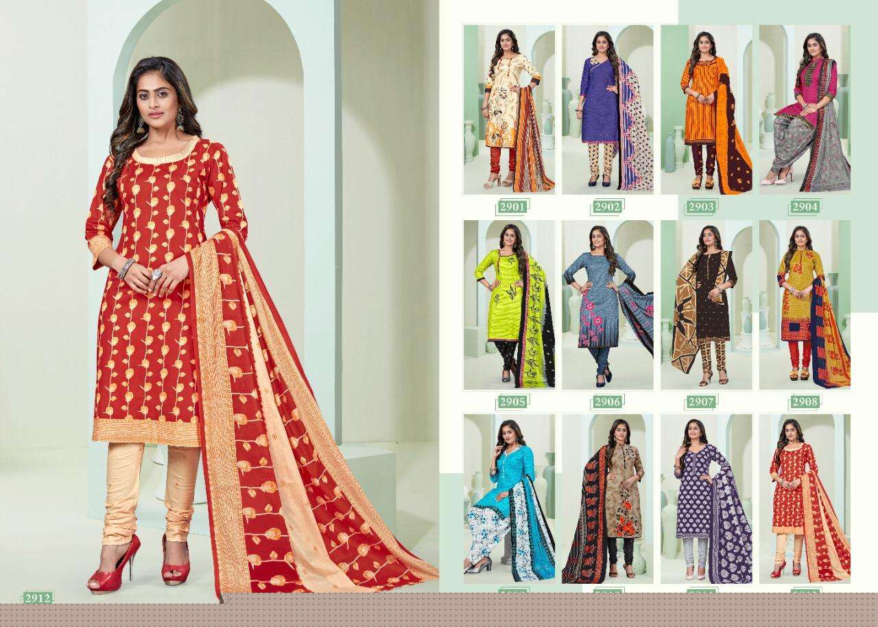 TARA VOL-29 BY COTTON PLUS 2901 TO 2912 SERIES BEAUTIFUL SUITS STYLISH FANCY COLORFUL CASUAL WEAR & ETHNIC WEAR PURE COTTON PRINTED DRESSES AT WHOLESALE PRICE