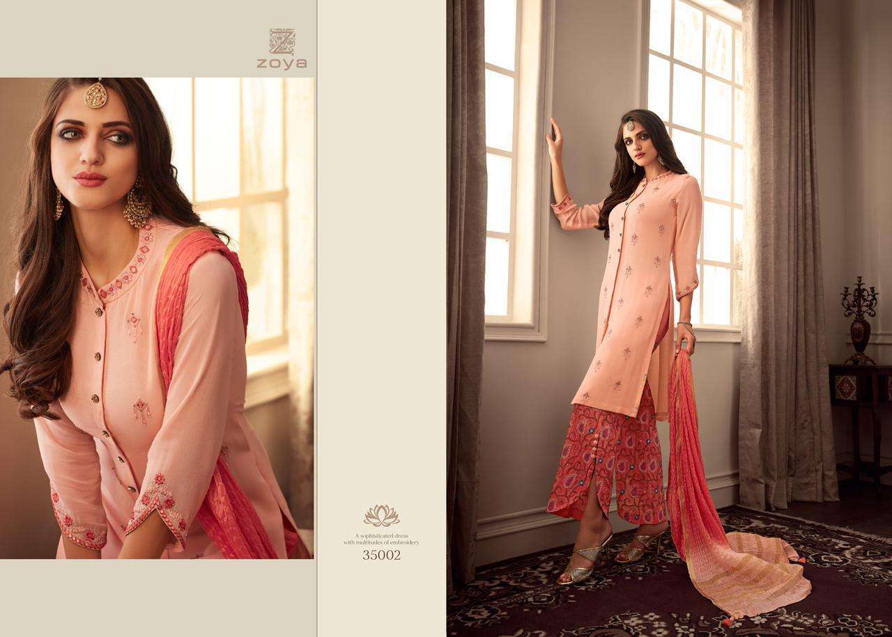 ELEGANCE NX BY ZOYA INDIAN TRADITIONAL WEAR COLLECTION BEAUTIFUL STYLISH FANCY COLORFUL PARTY WEAR & OCCASIONAL WEAR UPADA WITH EMBROIDERY DRESSES AT WHOLESALE PRICE