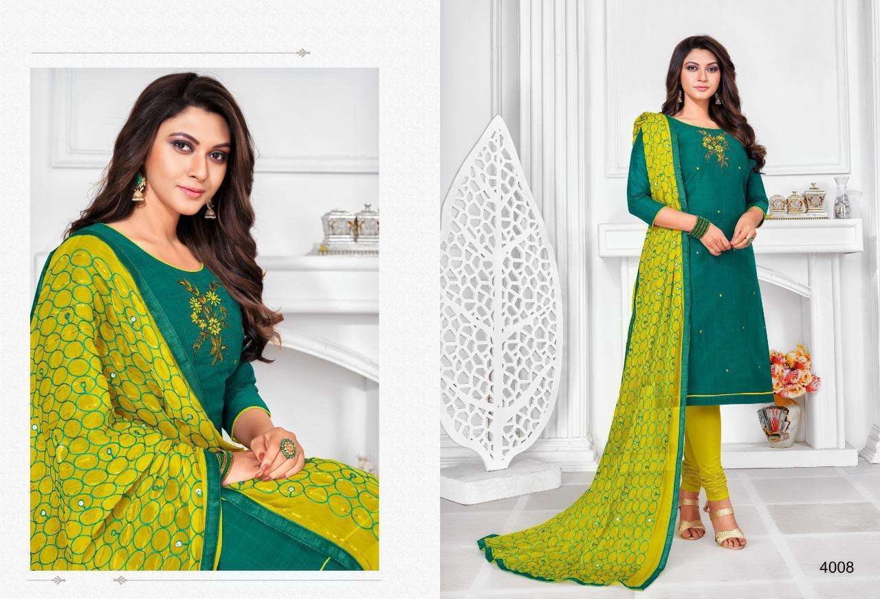 BALLON VOL-4 BY SHAGUN LIFESTYLE 4001 TO 4012 SERIES DESIGNER SUITS COLLECTION BEAUTIFUL STYLISH FANCY COLORFUL PARTY WEAR & OCCASIONAL WEAR JHARNA SILK PRINTED DRESSES AT WHOLESALE PRICE