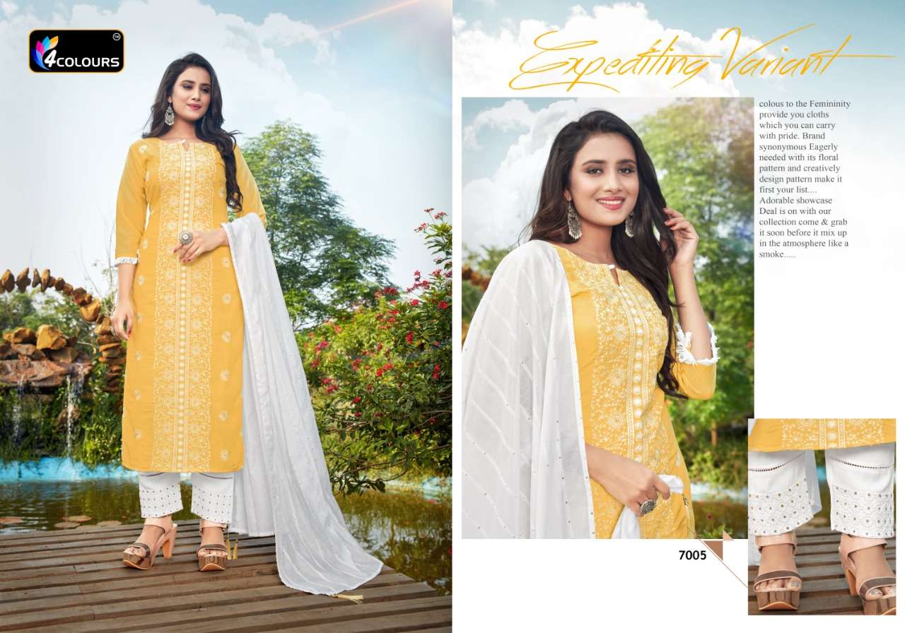 LAKHNAVI BY 4 COLOURS 1001 TO 1006 SERIES DESIGNER BEAUTIFUL SUITS COLORFUL STYLISH FANCY CASUAL WEAR & ETHNIC WEAR PURE MUSLIN EMBROIDERED DRESSES AT WHOLESALE PRICE