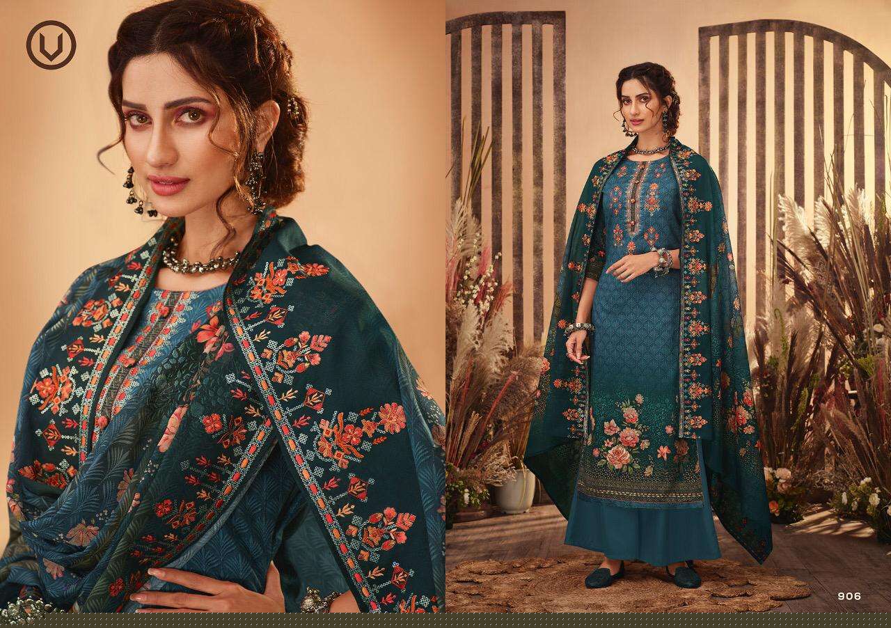 IBADAT VOL-7 BY VIVEK FASHION 901 TO 908 SERIES BEAUTIFUL STYLISH SHARARA SUITS FANCY COLORFUL CASUAL WEAR & ETHNIC WEAR & READY TO WEAR COTTON LAWN DIGITAL PRINTED DRESSES AT WHOLESALE PRICE