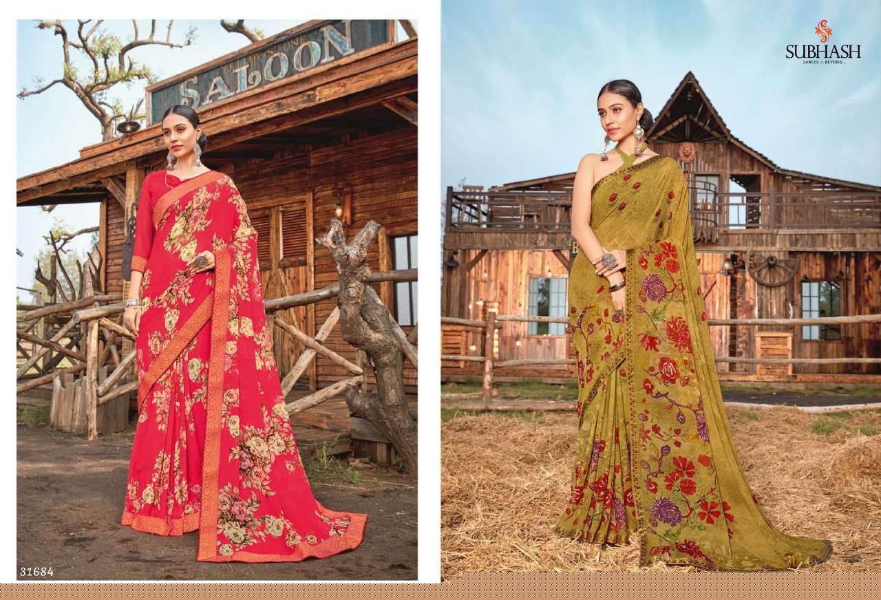 LIVELY VOL-3 BY SUBHASH SAREES 31661 TO 31689 SERIES INDIAN TRADITIONAL WEAR COLLECTION BEAUTIFUL STYLISH FANCY COLORFUL PARTY WEAR & OCCASIONAL WEAR GEORGETTE SAREES AT WHOLESALE PRICE