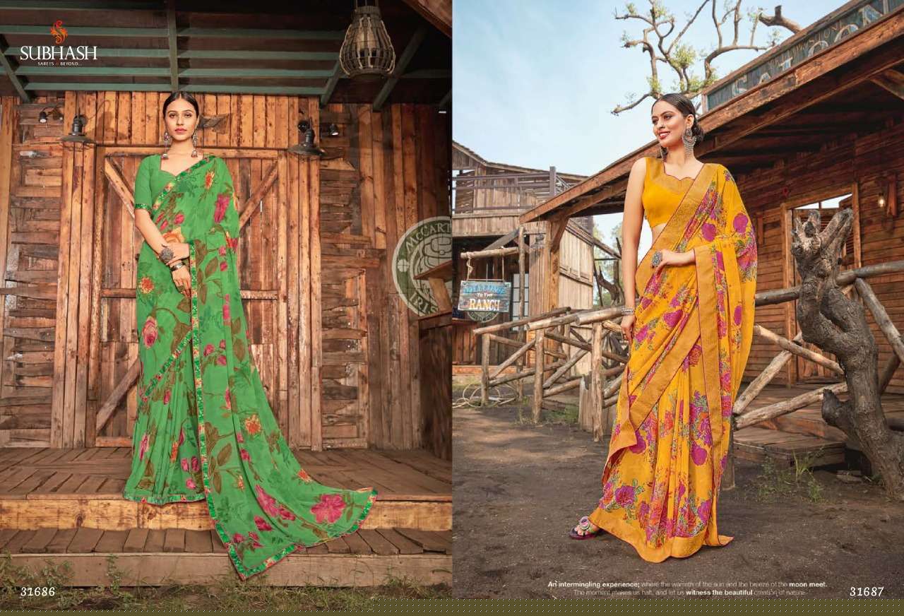 LIVELY VOL-3 BY SUBHASH SAREES 31661 TO 31689 SERIES INDIAN TRADITIONAL WEAR COLLECTION BEAUTIFUL STYLISH FANCY COLORFUL PARTY WEAR & OCCASIONAL WEAR GEORGETTE SAREES AT WHOLESALE PRICE