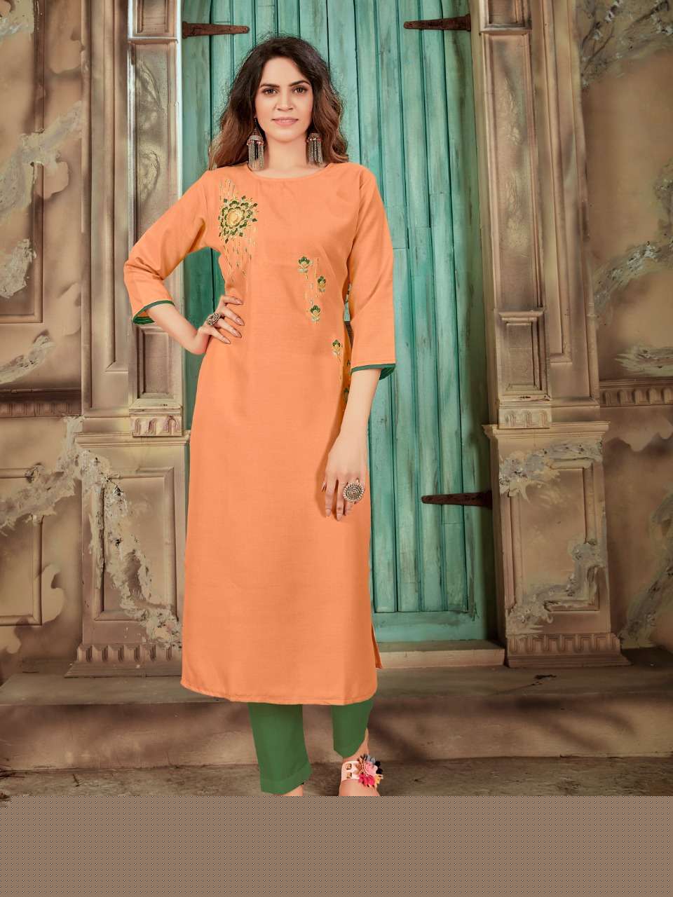 LIGHT BY SYASII 1001 TO 1010 SERIES DESIGNER STYLISH FANCY COLORFUL BEAUTIFUL PARTY WEAR & ETHNIC WEAR COLLECTION GALAXY COTTON KURTIS AT WHOLESALE PRICE
