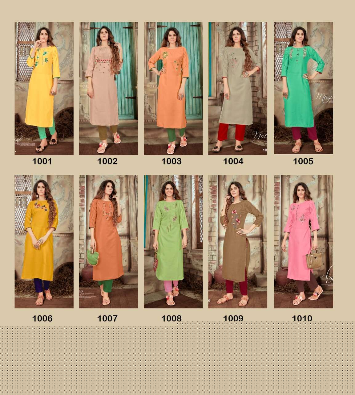 LIGHT BY SYASII 1001 TO 1010 SERIES DESIGNER STYLISH FANCY COLORFUL BEAUTIFUL PARTY WEAR & ETHNIC WEAR COLLECTION GALAXY COTTON KURTIS AT WHOLESALE PRICE