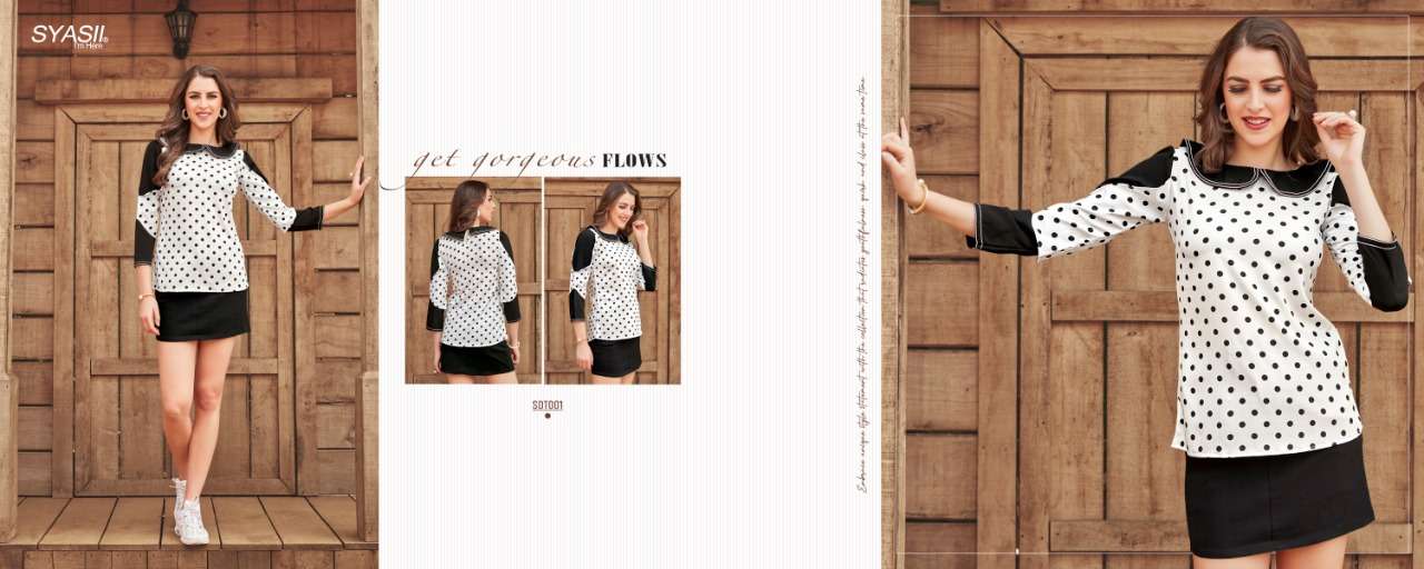 SUMMER BEAUTY BY SYASII 001 TO 018 SERIES DESIGNER STYLISH FANCY COLORFUL BEAUTIFUL PARTY WEAR & ETHNIC WEAR COLLECTION VISCOSE LYCRA TOPS AT WHOLESALE PRICE