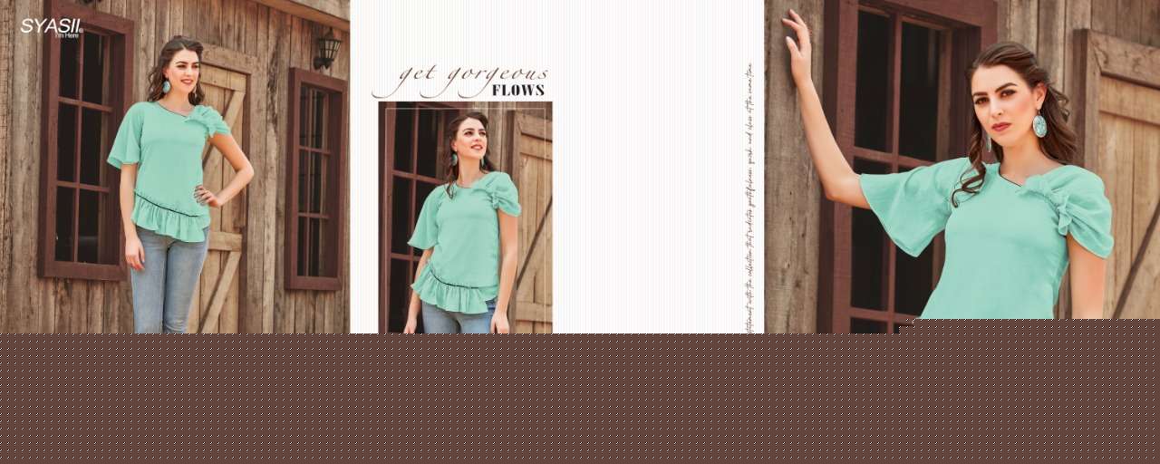 SUMMER BEAUTY BY SYASII 001 TO 018 SERIES DESIGNER STYLISH FANCY COLORFUL BEAUTIFUL PARTY WEAR & ETHNIC WEAR COLLECTION VISCOSE LYCRA TOPS AT WHOLESALE PRICE