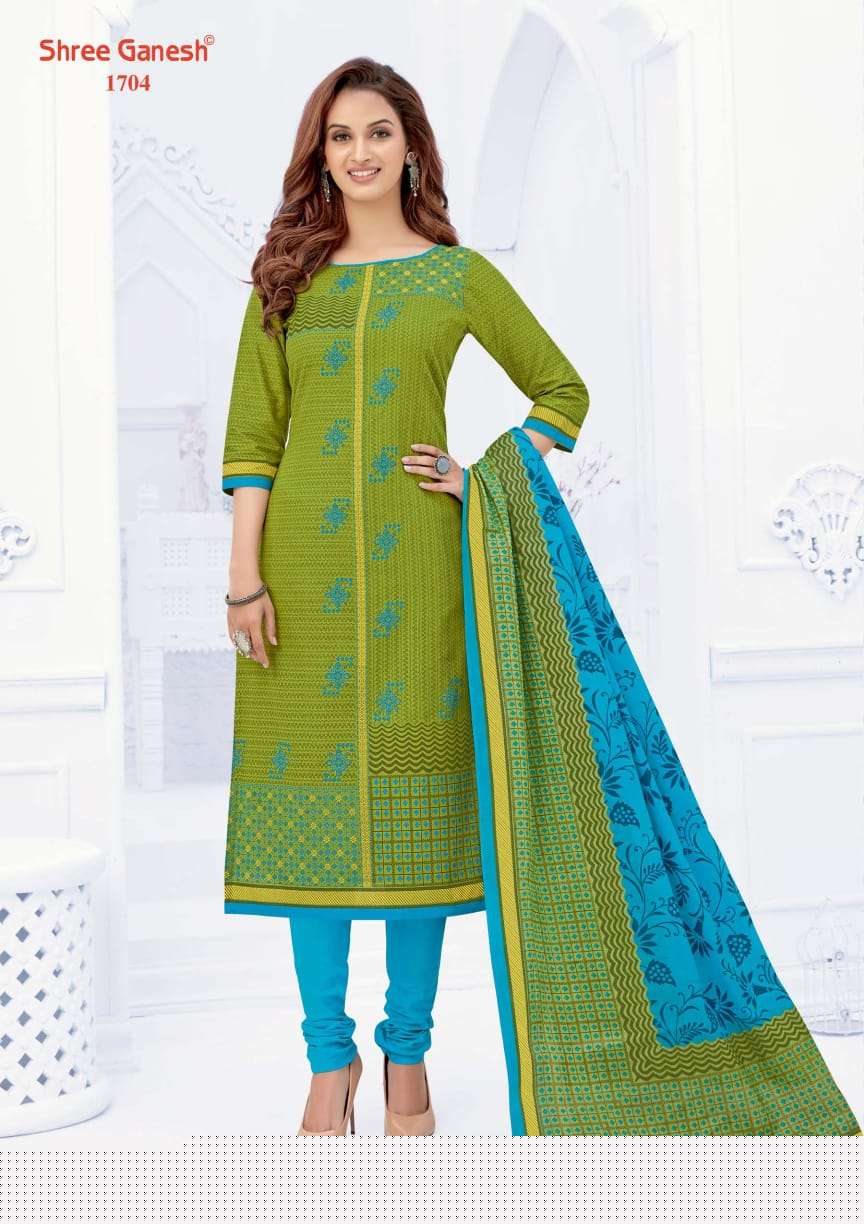 SAMAIYRA VOL-7 BY SHREE GANESH 1701 TO 1727 SERIES DESIGNER BEAUTIFUL COLORFUL STYLISH FANCY CASUAL WEAR & ETHNIC WEAR & READY TO WEAR PURE COTTON PRINT DRESSES AT WHOLESALE PRICE