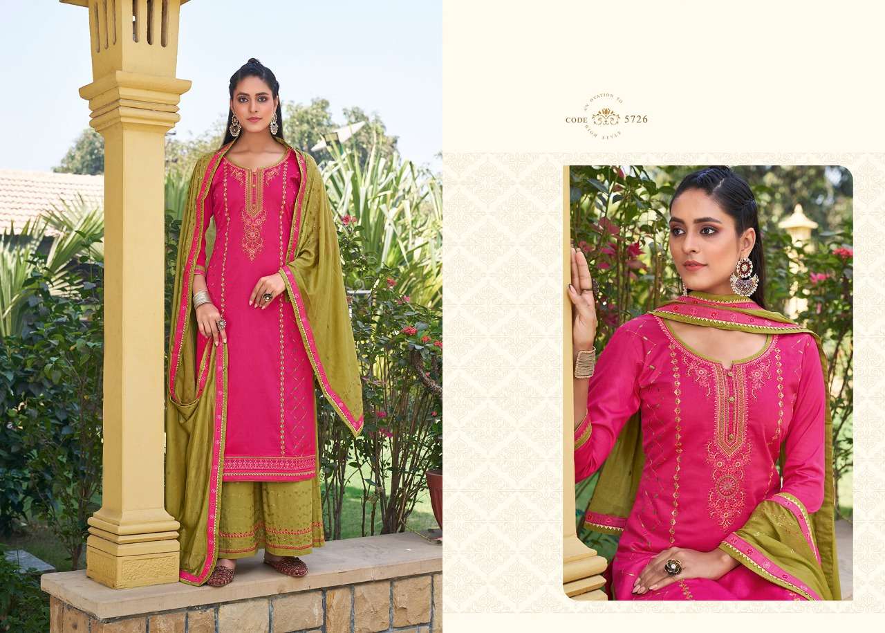 SAFARI PREMIUM BY KESSI FABRICS 5721 TO 5728 SERIES DESIGNER FESTIVE SUITS COLLECTION BEAUTIFUL STYLISH FANCY COLORFUL PARTY WEAR & OCCASIONAL WEAR JAM SILK EMBROIDERED DRESSES AT WHOLESALE PRICE