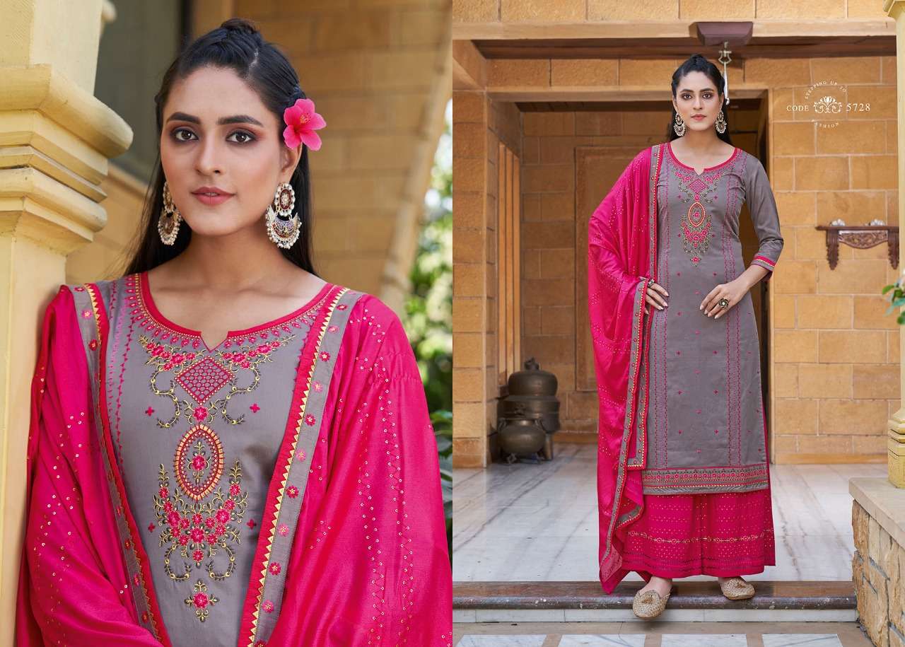 SAFARI PREMIUM BY KESSI FABRICS 5721 TO 5728 SERIES DESIGNER FESTIVE SUITS COLLECTION BEAUTIFUL STYLISH FANCY COLORFUL PARTY WEAR & OCCASIONAL WEAR JAM SILK EMBROIDERED DRESSES AT WHOLESALE PRICE