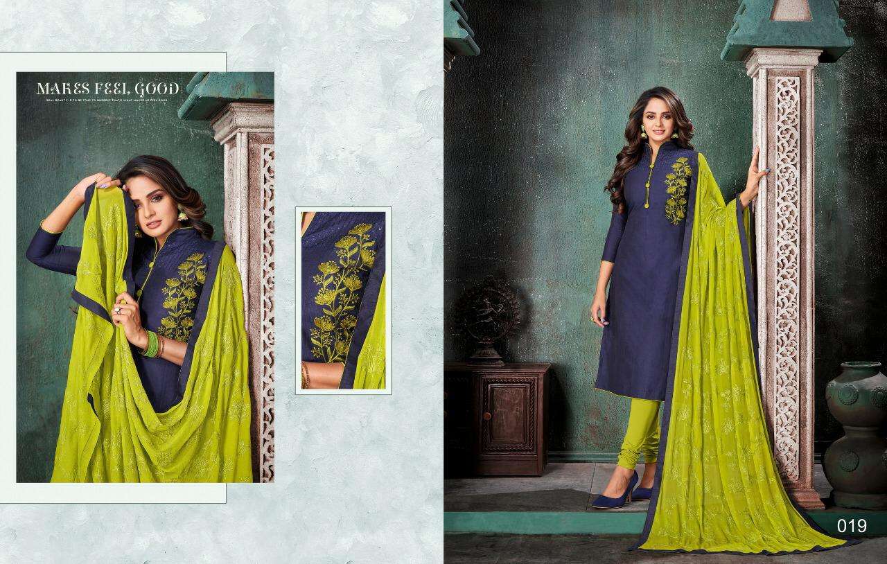 NUSHRAT BY KASMEERA 009 TO 020 SERIES BEAUTIFUL SUITS COLORFUL STYLISH FANCY CASUAL WEAR & ETHNIC WEAR JHARNA SILK WITH EMBROIDERY DRESSES AT WHOLESALE PRICE
