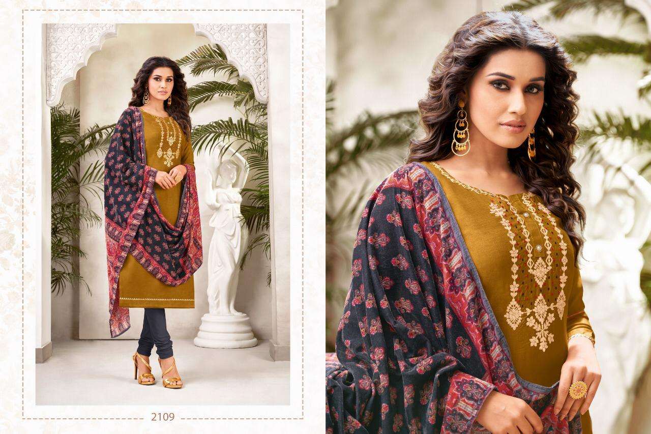 AFREEN VOL-3 BY KASMEERA 2106 TO 2111 SERIES BEAUTIFUL STYLISH SHARARA SUITS FANCY COLORFUL CASUAL WEAR & ETHNIC WEAR & READY TO WEAR FANCY DRESSES AT WHOLESALE PRICE
