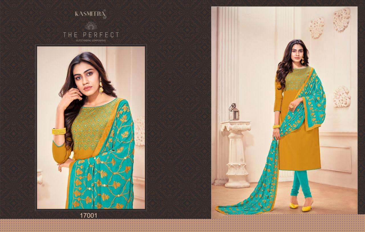 KAAMINI COTTON VOL-12 BY KASMEERA 17001 TO 17012 SERIES BEAUTIFUL SUITS COLORFUL STYLISH FANCY CASUAL WEAR & ETHNIC WEAR COTTON FLEX WITH WORK DRESSES AT WHOLESALE PRICE