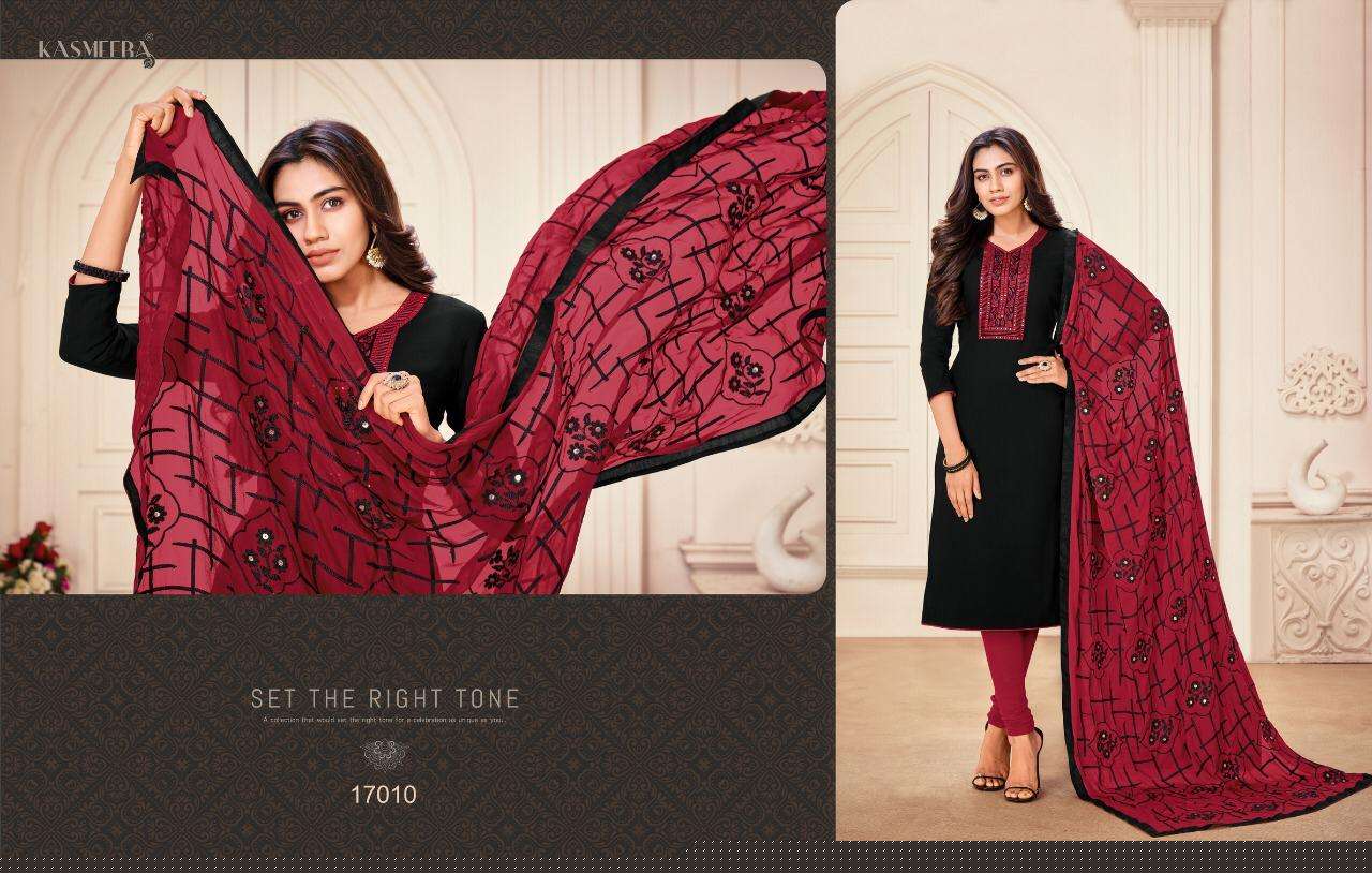 KAAMINI COTTON VOL-12 BY KASMEERA 17001 TO 17012 SERIES BEAUTIFUL SUITS COLORFUL STYLISH FANCY CASUAL WEAR & ETHNIC WEAR COTTON FLEX WITH WORK DRESSES AT WHOLESALE PRICE