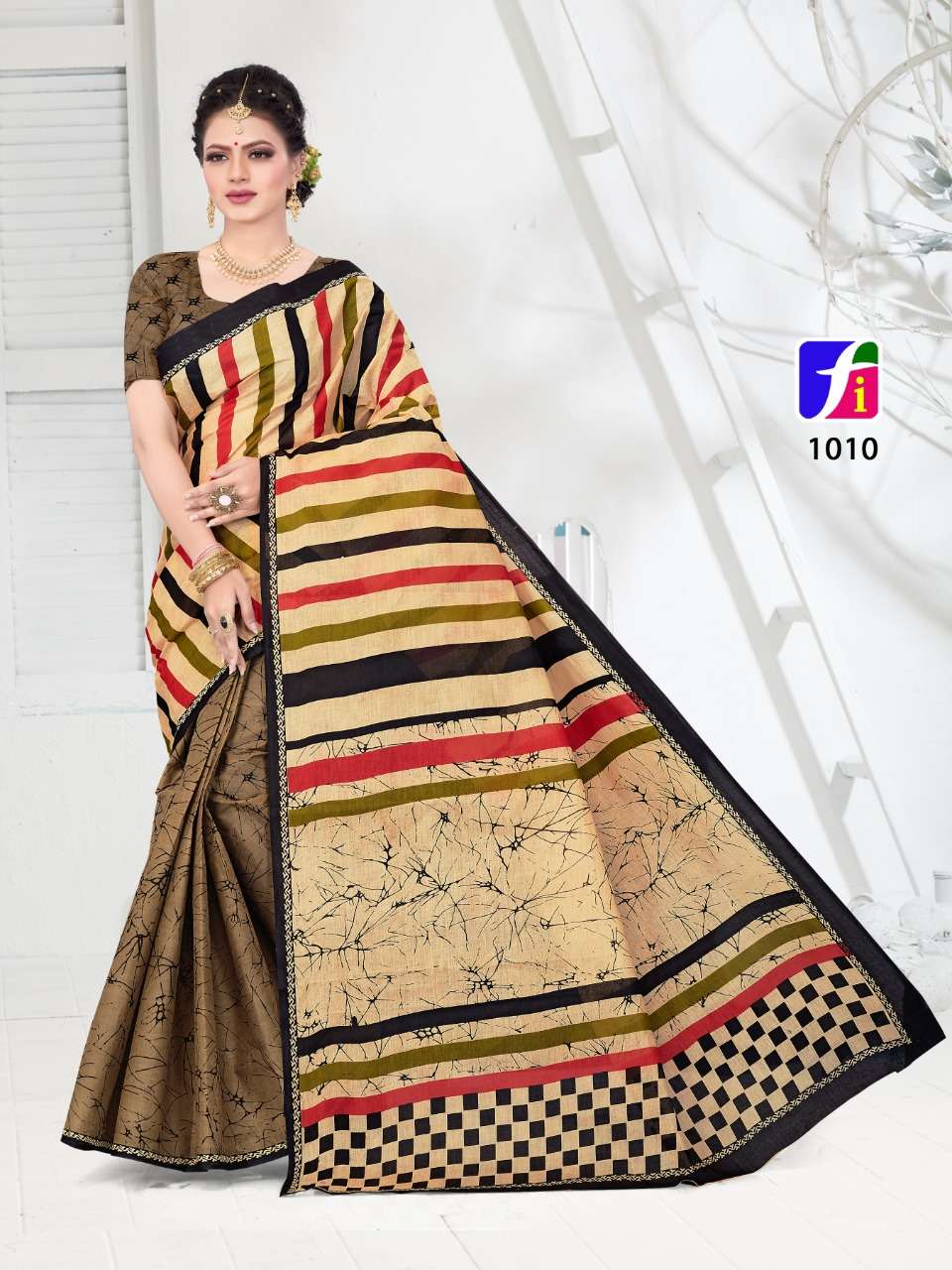 HEENA SAREES VOL-1 BY GANESHA 1018 TO 1027 SERIES INDIAN TRADITIONAL WEAR COLLECTION BEAUTIFUL STYLISH FANCY COLORFUL PARTY WEAR & OCCASIONAL WEAR COTTON PRINT SAREES AT WHOLESALE PRICE