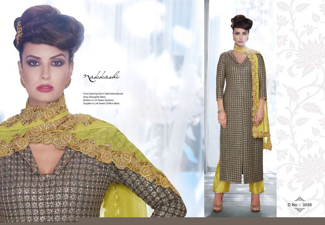 Embellish By Nakkashi 3056 To 3061 Indian Designer Beautiful Colorful Wedding Collection Party Wear & Occasional Wear Net/ Silk/ Georgette Embroidered Dresses At Wholesale Price