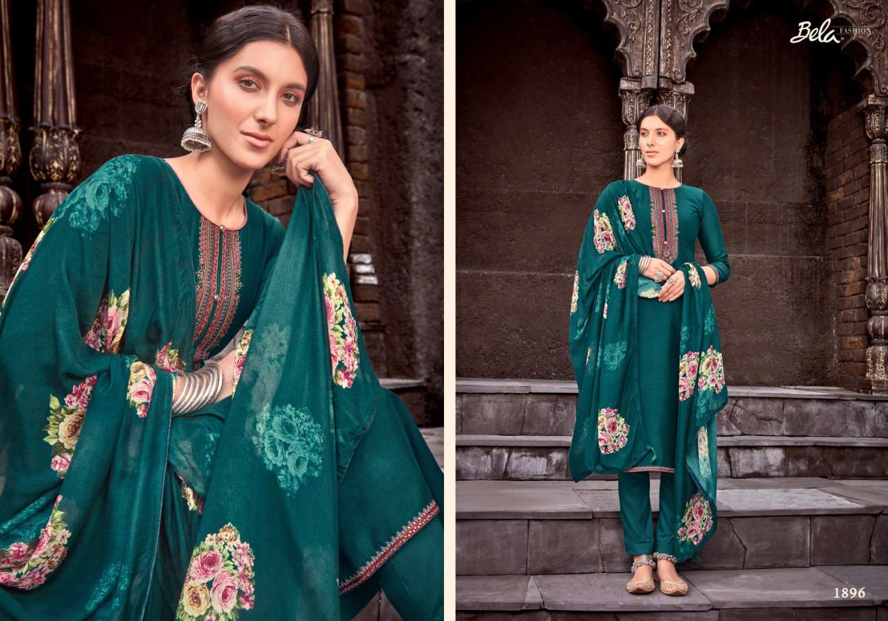 MASHI VOL-2 BY BELA FASHION 1890 TO 1898 SERIES BEAUTIFUL STYLISH SUITS FANCY COLORFUL CASUAL WEAR & ETHNIC WEAR & READY TO WEAR VISCOSE MUSLIN DRESSES AT WHOLESALE PRICE