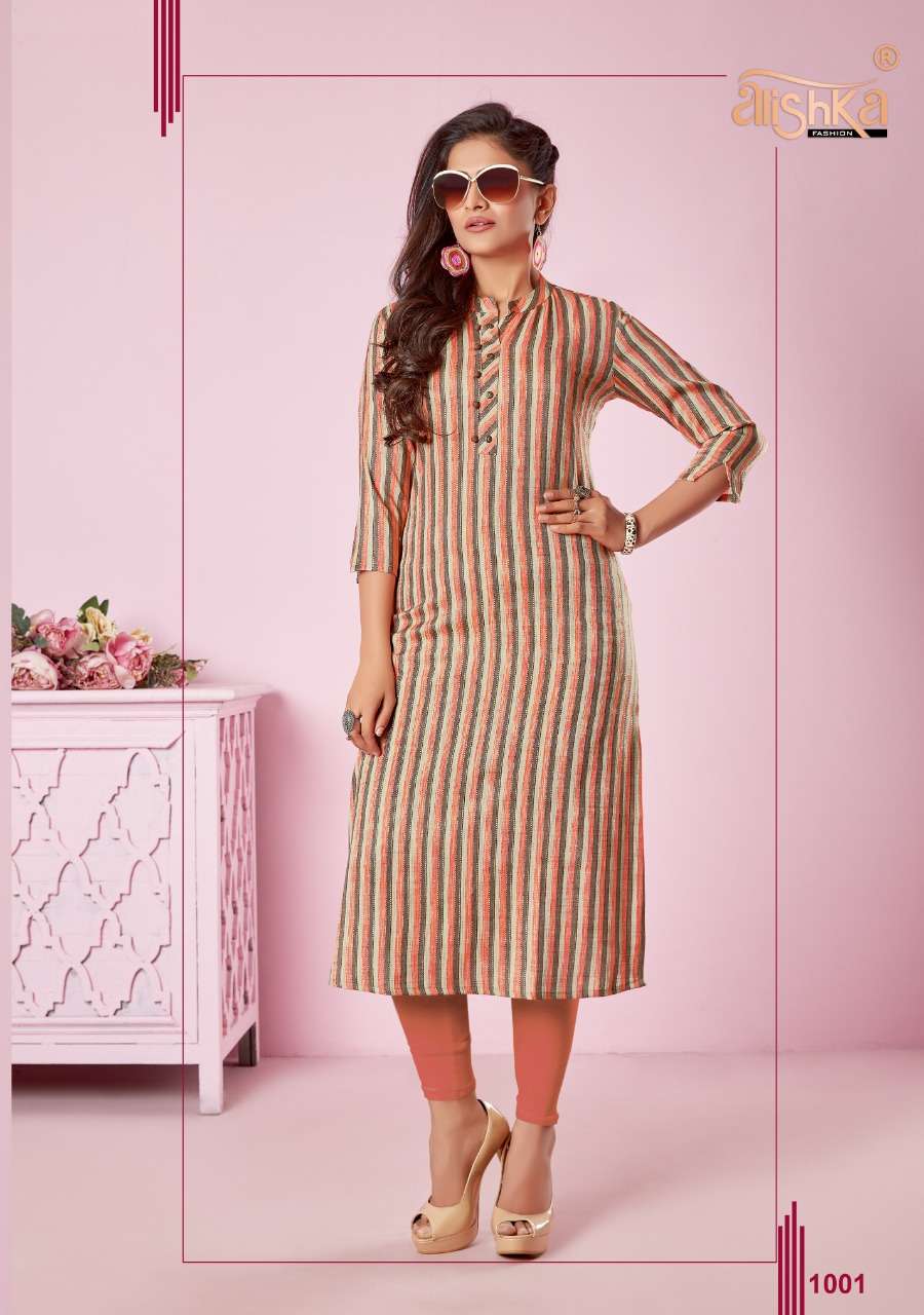 GRACE BY ALISHKA FASHION 1001 TO 1004 SERIES DESIGNER STYLISH FANCY COLORFUL BEAUTIFUL PARTY WEAR & ETHNIC WEAR COLLECTION RAYON FOIL PRINT KURTIS AT WHOLESALE PRICE
