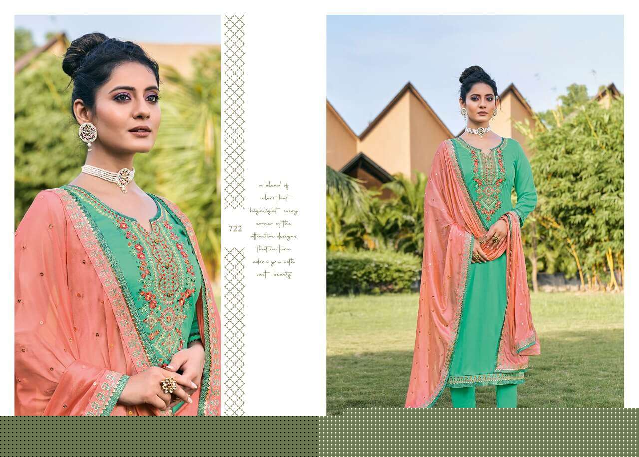 KUNDAN VOL-2 BY TRIPLE AAA 721 TO 726 SERIES DESIGNER WEDDING COLLECTION BEAUTIFUL STYLISH FANCY COLORFUL PARTY WEAR & OCCASIONAL WEAR JAM SILK WITH EMBROIDERED DRESSES AT WHOLESALE PRICE