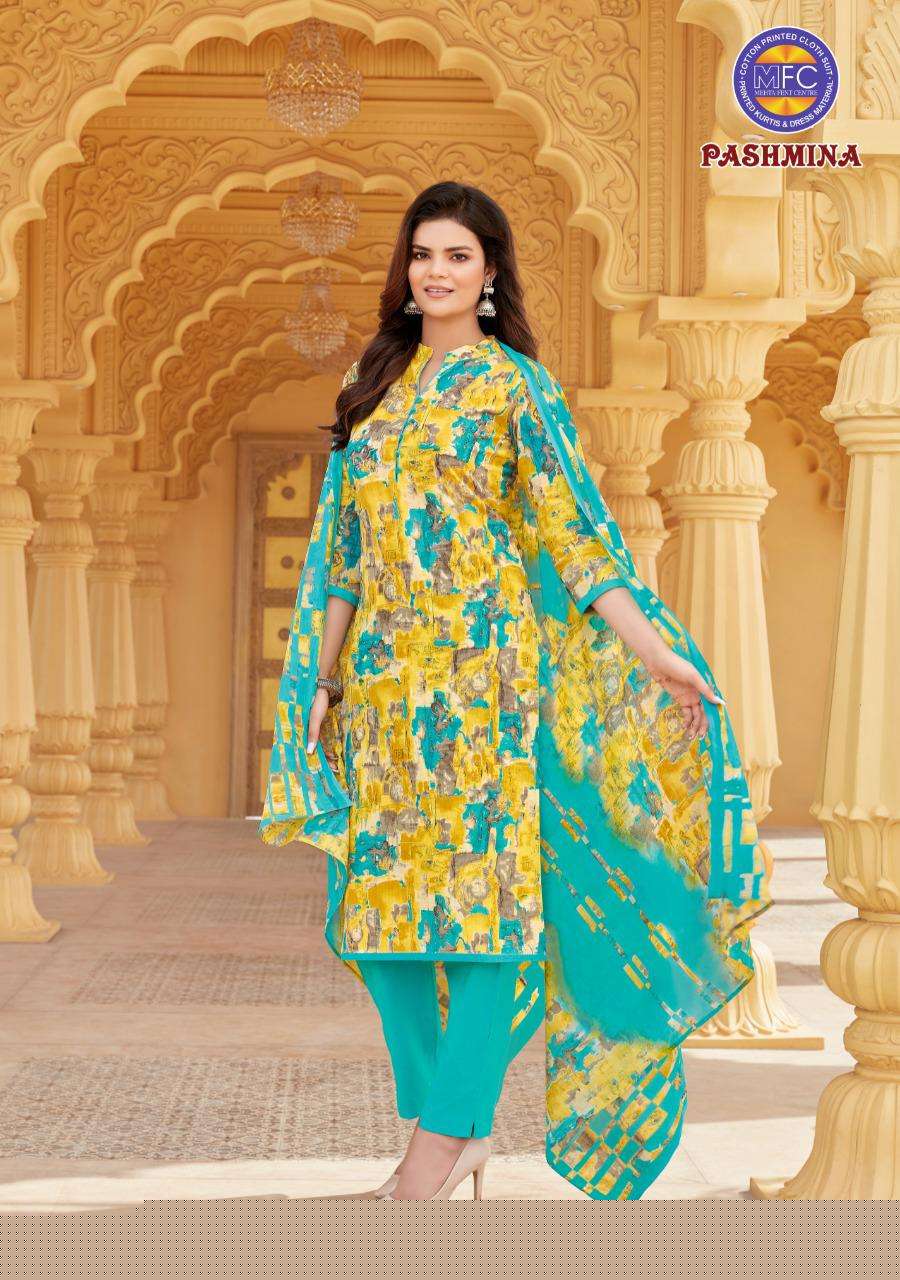 PASHMINA VOL-12 BY MFC 1201 TO 1212 SERIES SUITS BEAUTIFUL FANCY COLORFUL STYLISH PARTY WEAR & OCCASIONAL WEAR FANCY PRINTED DRESSES AT WHOLESALE PRICE