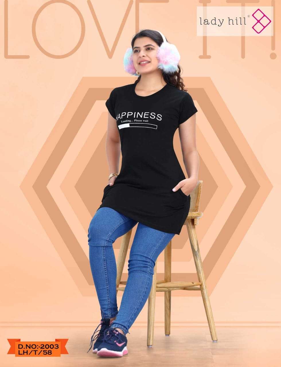 LADY HILL 2003 COLOURS BY LADY HILL 2003-A TO 20031-F SERIES DESIGNER STYLISH FANCY COLORFUL BEAUTIFUL PARTY WEAR & ETHNIC WEAR COLLECTION HOSIERY COTTON TOPS AT WHOLESALE PRICE