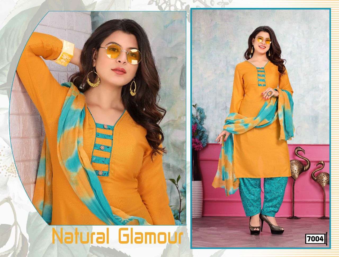 SPARSH VOL-2 BY TRENDY 7001 TO 7008 SERIES BEAUTIFUL PATIYALA SUITS COLORFUL STYLISH FANCY CASUAL WEAR & ETHNIC WEAR RAYON EMBROIDERED DRESSES AT WHOLESALE PRICE