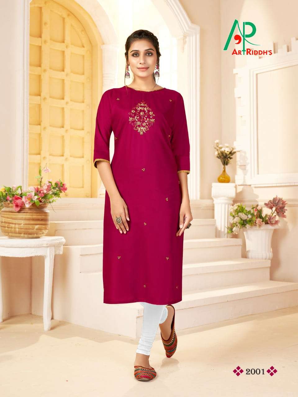 SHRI LEKHA BY ART RIDDHS 2001 TO 2008 SERIES DESIGNER STYLISH FANCY COLORFUL BEAUTIFUL PARTY WEAR & ETHNIC WEAR COLLECTION COTTON VISCOSE KURTIS AT WHOLESALE PRICE