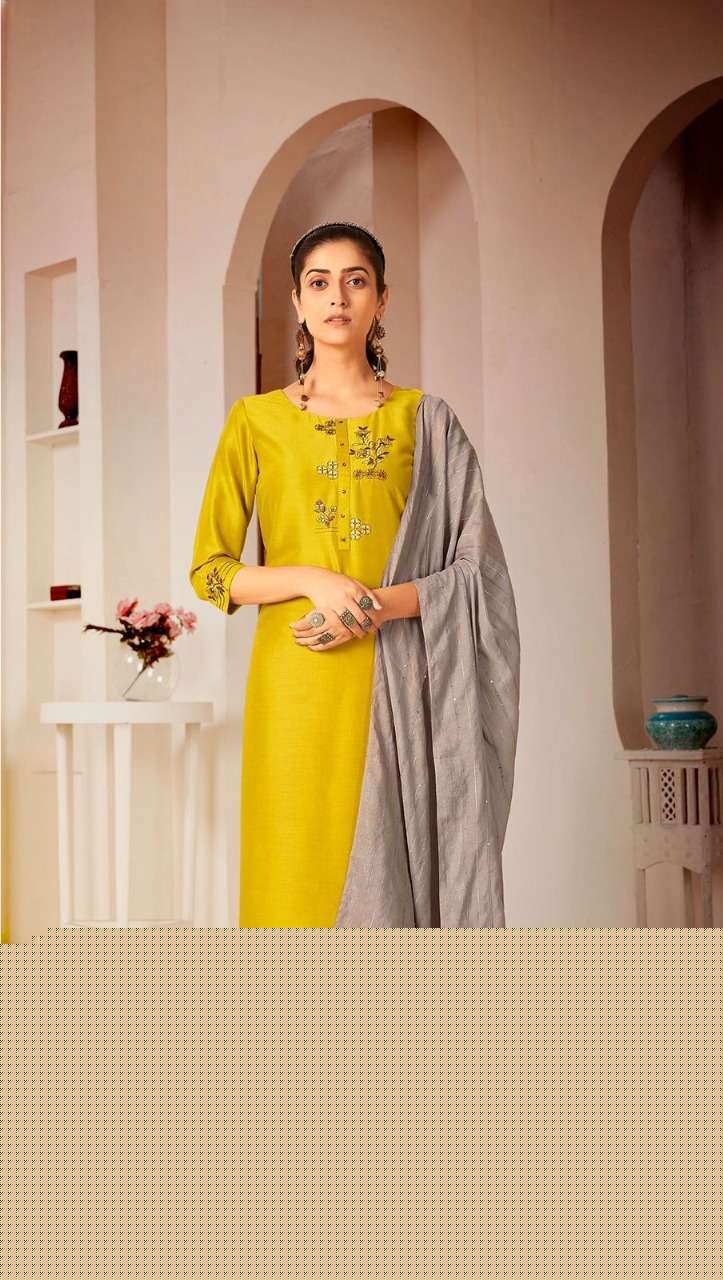 MASCARA BY RT 9001 TO 9006 SERIES BEAUTIFUL SUITS COLORFUL STYLISH FANCY CASUAL WEAR & ETHNIC WEAR CHINNON SILK DRESSES AT WHOLESALE PRICE