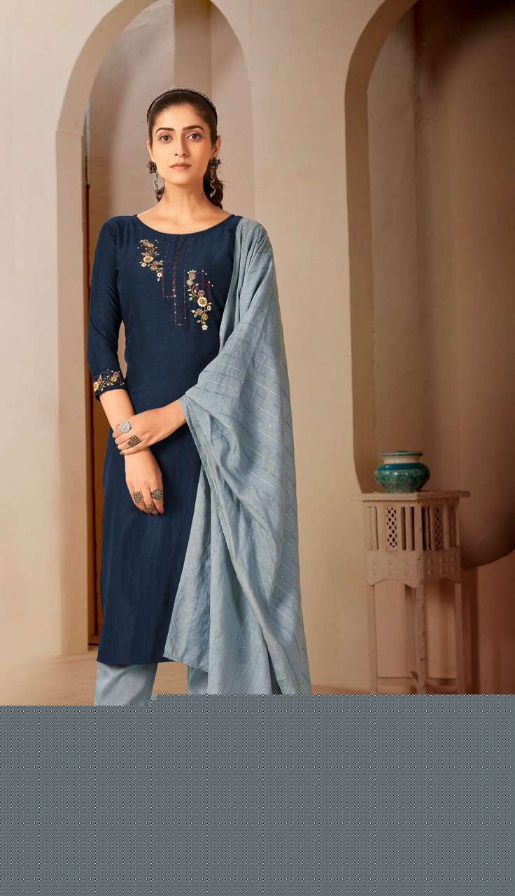 MASCARA BY RT 9001 TO 9006 SERIES BEAUTIFUL SUITS COLORFUL STYLISH FANCY CASUAL WEAR & ETHNIC WEAR CHINNON SILK DRESSES AT WHOLESALE PRICE