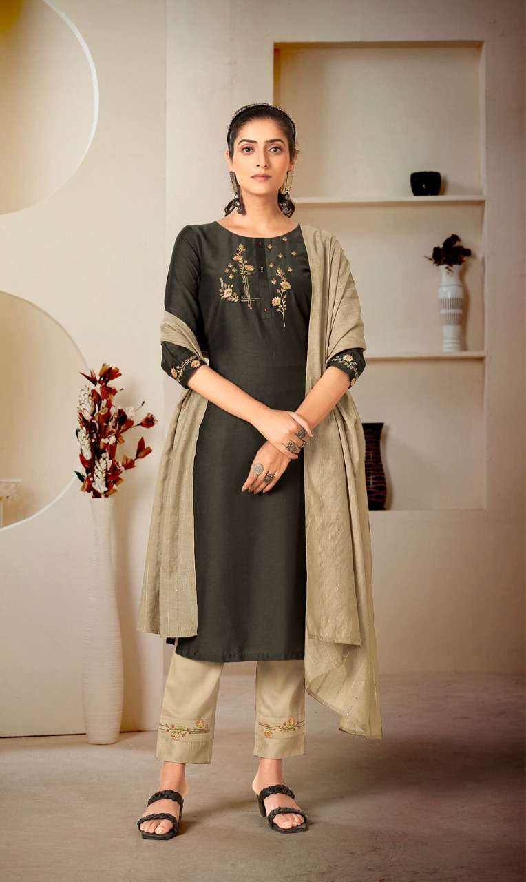 MASCARA BY RT 9001 TO 9006 SERIES BEAUTIFUL SUITS COLORFUL STYLISH FANCY CASUAL WEAR & ETHNIC WEAR CHINNON SILK DRESSES AT WHOLESALE PRICE