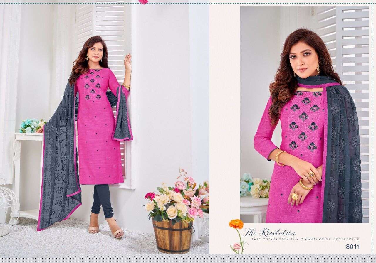 NASREEN BY KASMEERA 8001 TO 8012 SERIES BEAUTIFUL STYLISH SHARARA SUITS FANCY COLORFUL CASUAL WEAR & ETHNIC WEAR & READY TO WEAR JHARNA SILK DRESSES AT WHOLESALE PRICE