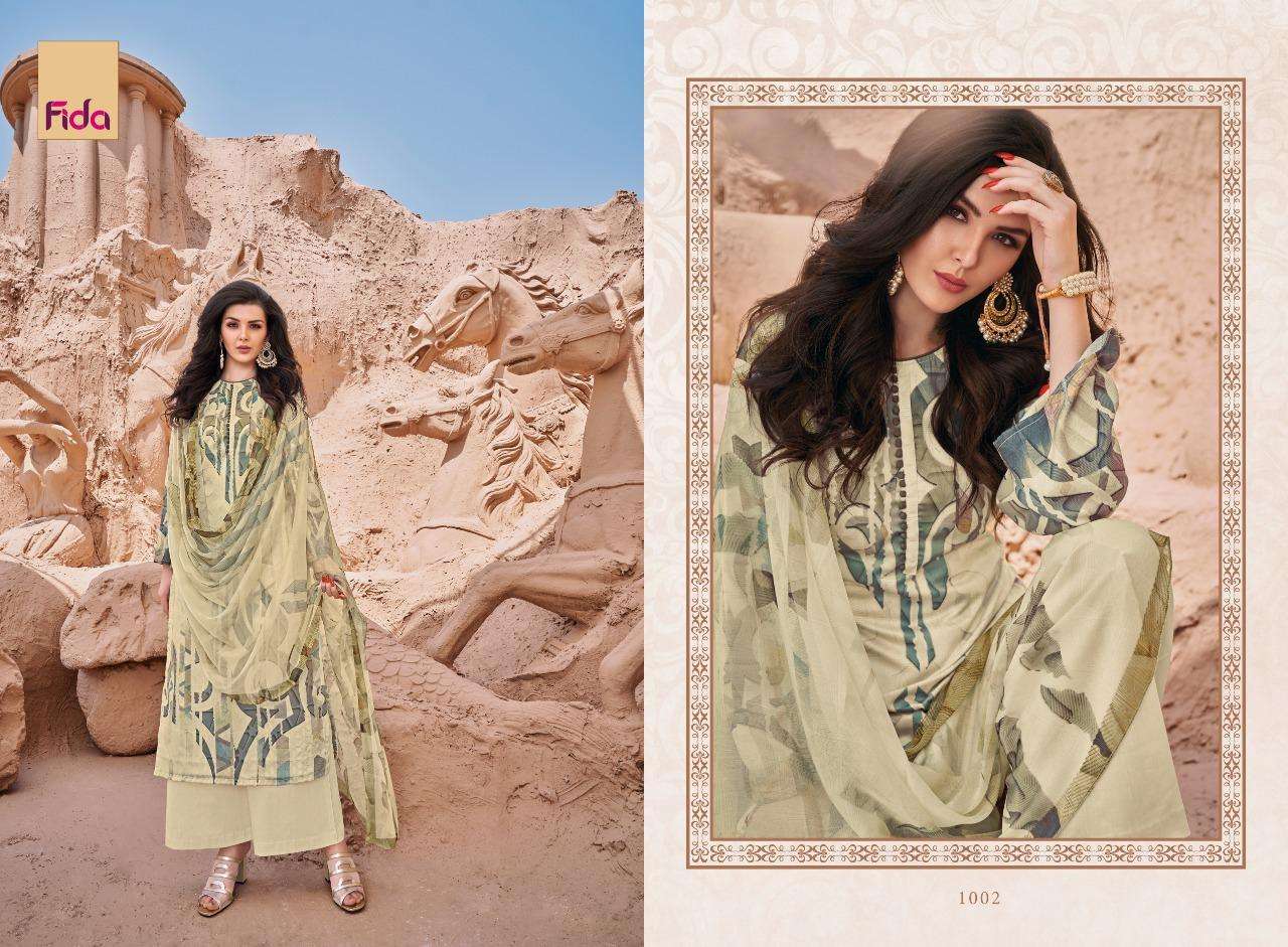 KIMAYA BY FIDA 1001 TO 1006 SERIES BEAUTIFUL SUITS COLORFUL STYLISH FANCY CASUAL WEAR & ETHNIC WEAR PASHMINA WOOL PRINT DRESSES AT WHOLESALE PRICE