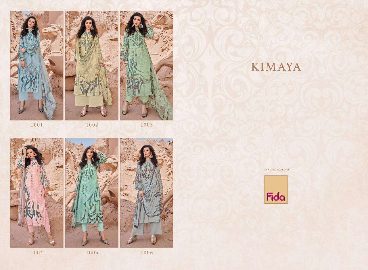 KIMAYA BY FIDA 1001 TO 1006 SERIES BEAUTIFUL SUITS COLORFUL STYLISH FANCY CASUAL WEAR & ETHNIC WEAR PASHMINA WOOL PRINT DRESSES AT WHOLESALE PRICE