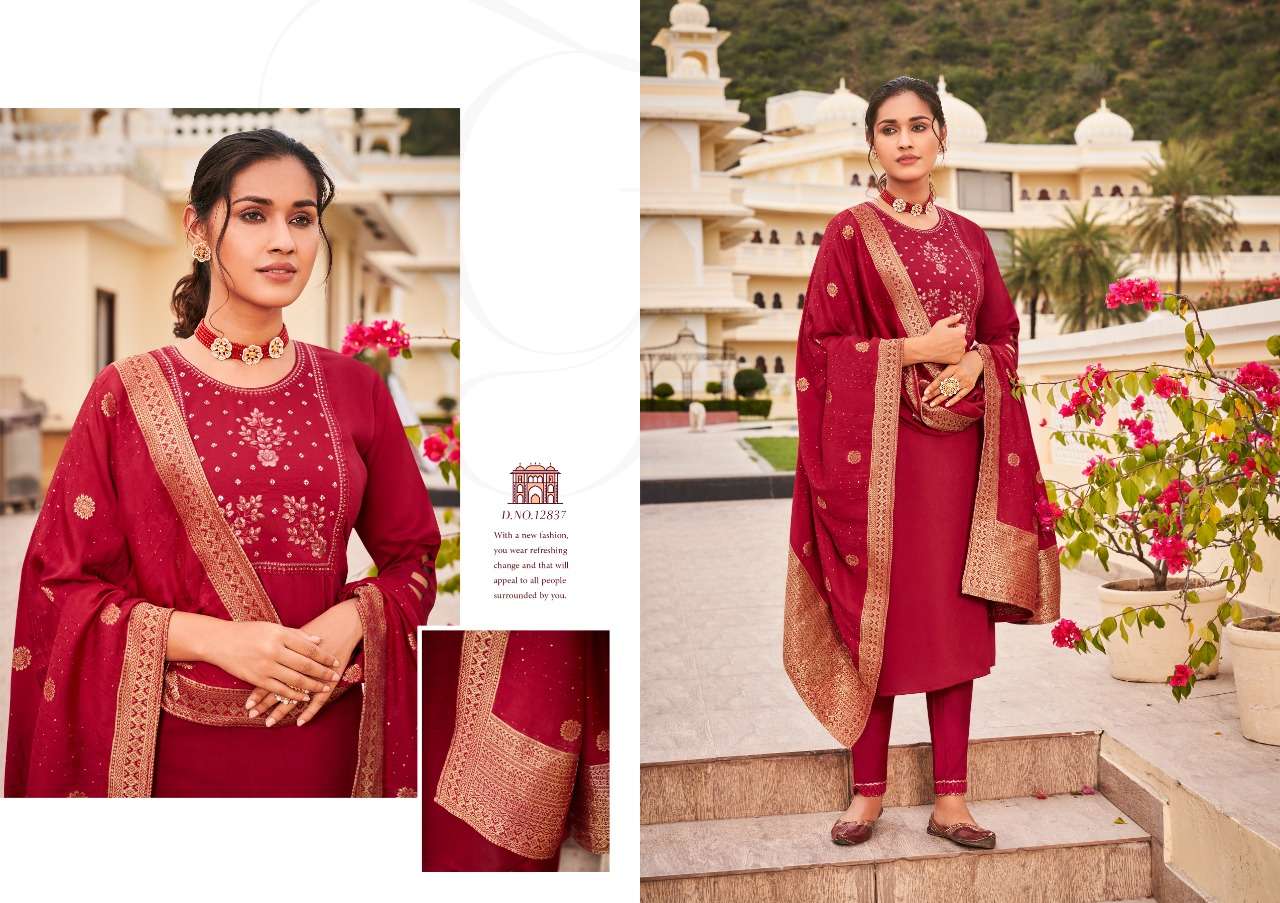 RIWAYAT BY KIVI 12837 TO 12840 SERIES BEAUTIFUL SUITS COLORFUL STYLISH FANCY CASUAL WEAR & ETHNIC WEAR PARAMPARA SILK EMBROIDERED DRESSES AT WHOLESALE PRICE