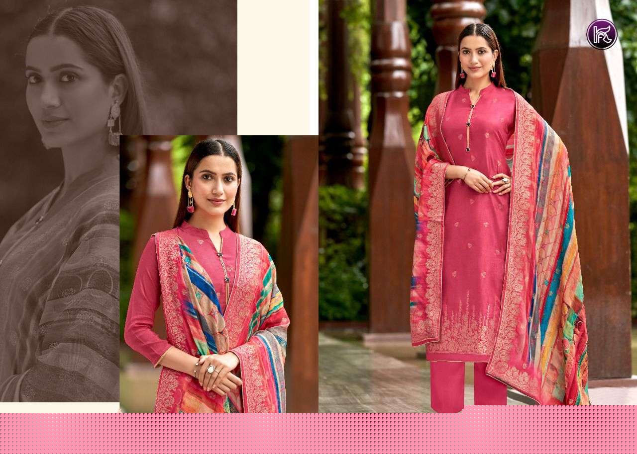 KALA JACQUARD VOL-10 BY KALA FASHION 5001 TO 5007 SERIES BEAUTIFUL SUITS COLORFUL STYLISH FANCY CASUAL WEAR & ETHNIC WEAR BANARASI JACQUARD DRESSES AT WHOLESALE PRICE