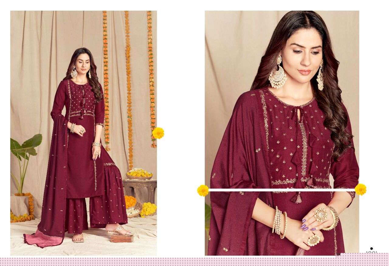 BLOOM BY SWEETY FASHION 1001 TO 1006 SERIES BEAUTIFUL SHARARA SUITS COLORFUL STYLISH FANCY CASUAL WEAR & ETHNIC WEAR FANCY SILK DRESSES AT WHOLESALE PRICE