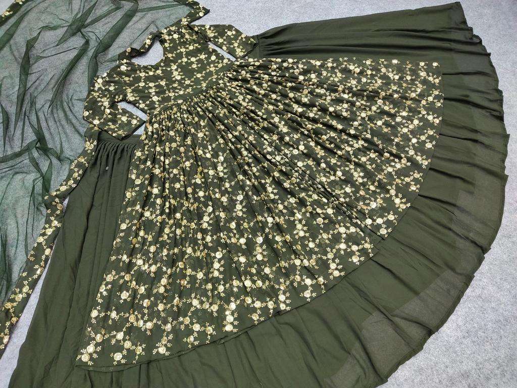 VD-031-1948 BY FASHID WHOLESALE BEAUTIFUL ANARKALI SUITS STYLISH FANCY COLORFUL PARTY WEAR & OCCASIONAL WEAR VELVET EMBROIDERY DRESSES AT WHOLESALE PRICE