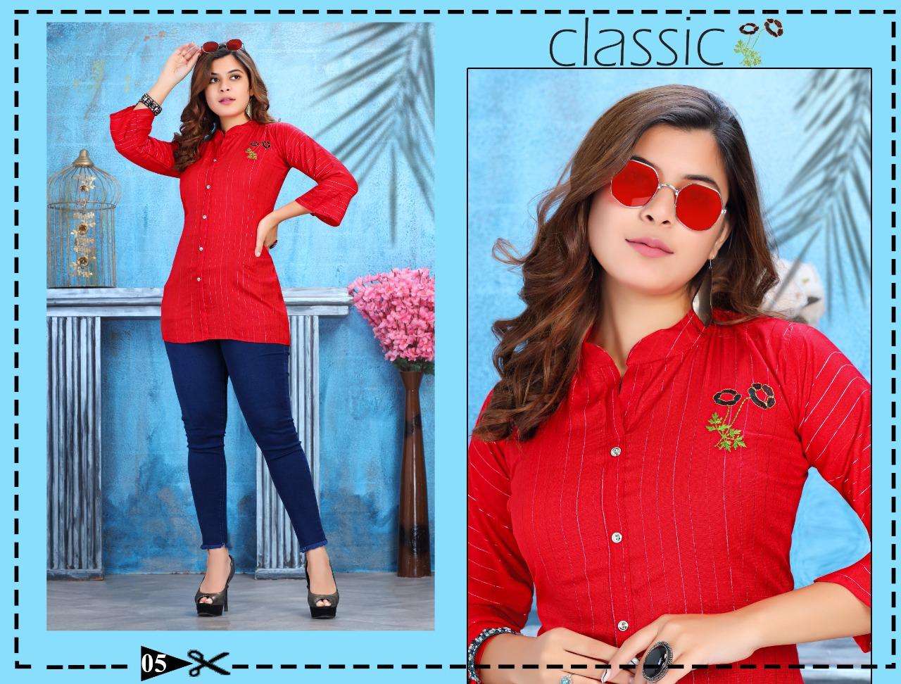 FLOWER BY BEAUTY QUEEN 01 TO 08 SERIES BEAUTIFUL STYLISH FANCY COLORFUL CASUAL WEAR & ETHNIC WEAR HEAVY RAYON EMBROIDERED TOPS AT WHOLESALE PRICE