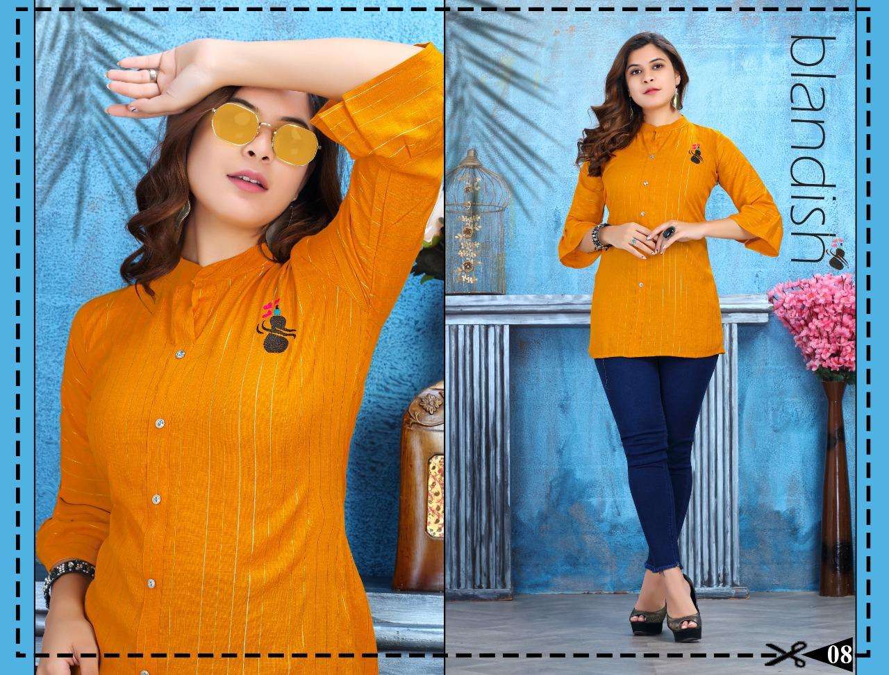 FLOWER BY BEAUTY QUEEN 01 TO 08 SERIES BEAUTIFUL STYLISH FANCY COLORFUL CASUAL WEAR & ETHNIC WEAR HEAVY RAYON EMBROIDERED TOPS AT WHOLESALE PRICE