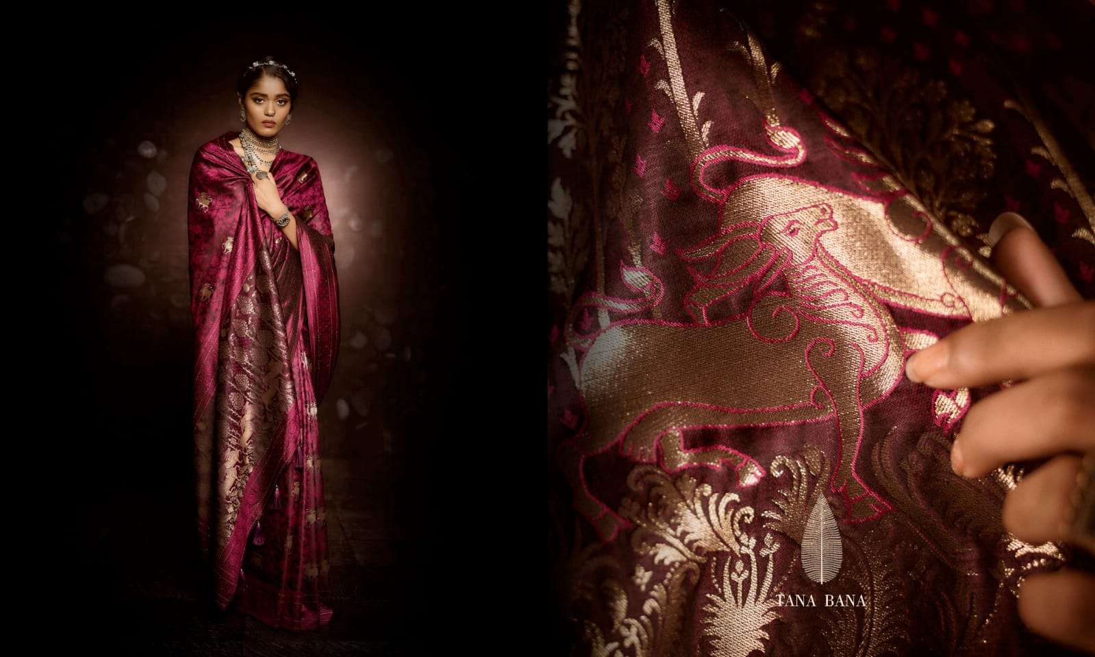 NILGIRI VOL-2 BY TANA BANA 02-A TO 02-D SERIES INDIAN TRADITIONAL WEAR COLLECTION BEAUTIFUL STYLISH FANCY COLORFUL PARTY WEAR & OCCASIONAL WEAR PURE SILK SAREES AT WHOLESALE PRICE