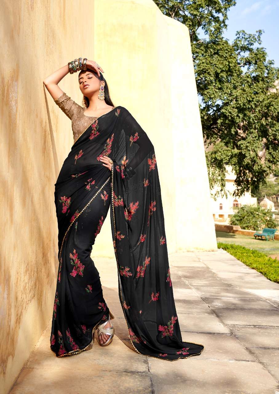 ARIKA BY STAVAN 01 TO 05 SERIES INDIAN TRADITIONAL WEAR COLLECTION BEAUTIFUL STYLISH FANCY COLORFUL PARTY WEAR & OCCASIONAL WEAR GEORGETTE SAREES AT WHOLESALE PRICE