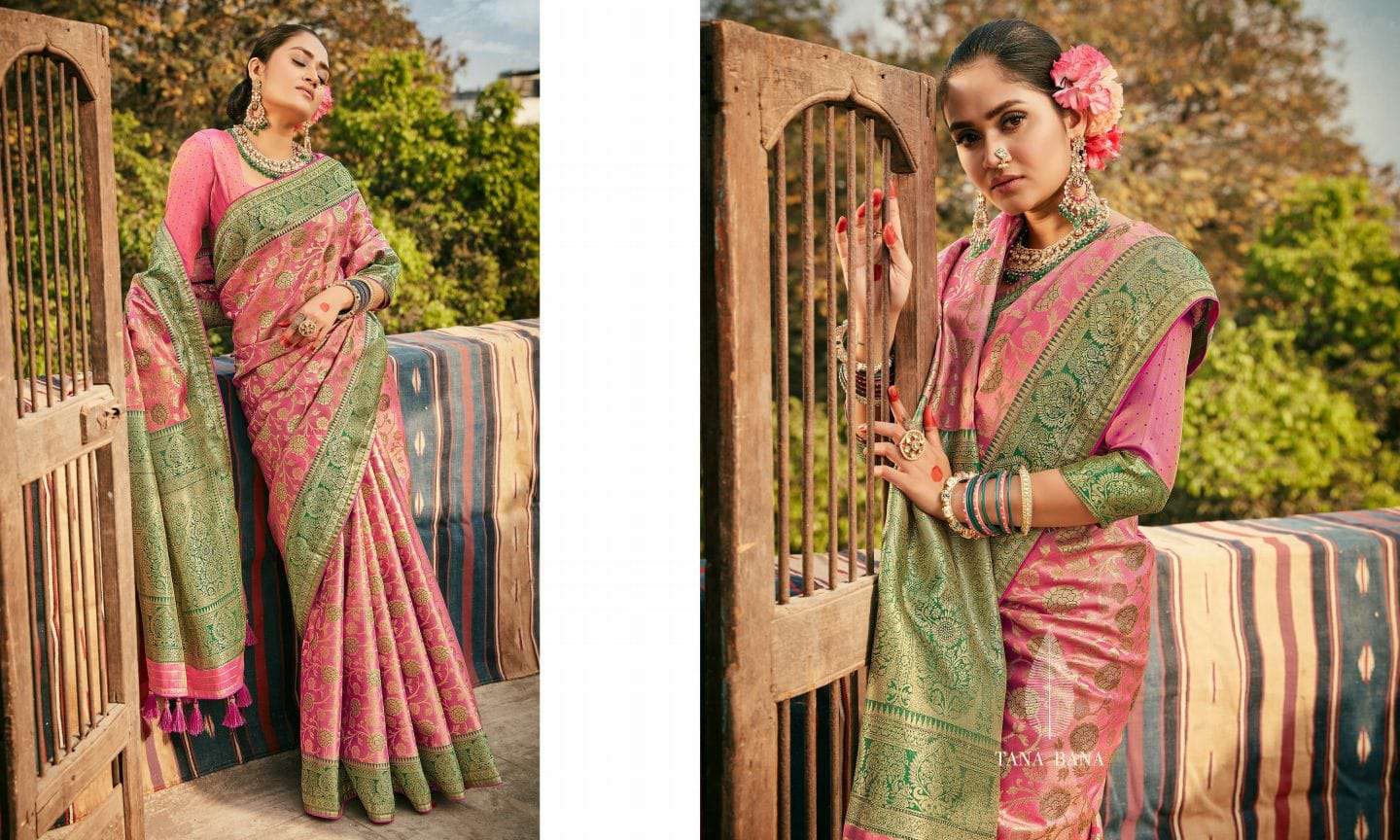 MOKSHA BY TANA BANA A TO E SERIES INDIAN TRADITIONAL WEAR COLLECTION BEAUTIFUL STYLISH FANCY COLORFUL PARTY WEAR & OCCASIONAL WEAR SILK SAREES AT WHOLESALE PRICE